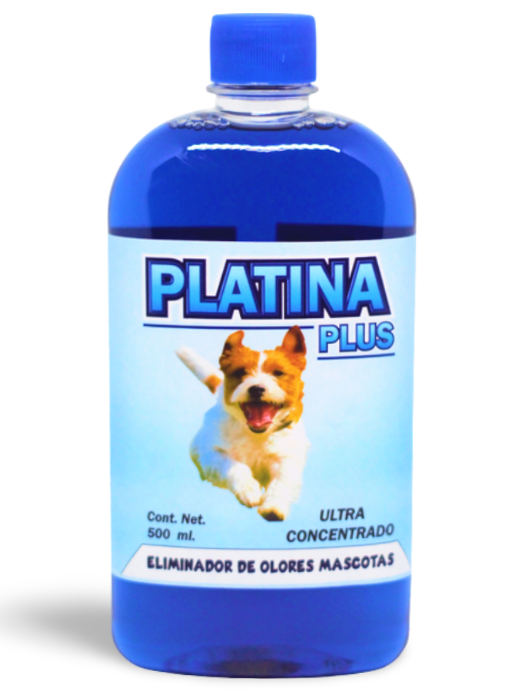 Eliminador de Olores Mascotas - ULTRA Concentrado - Platina PLUS - 500ml