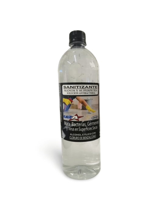 Sanitizante base alcohol etílico para manos y superficies